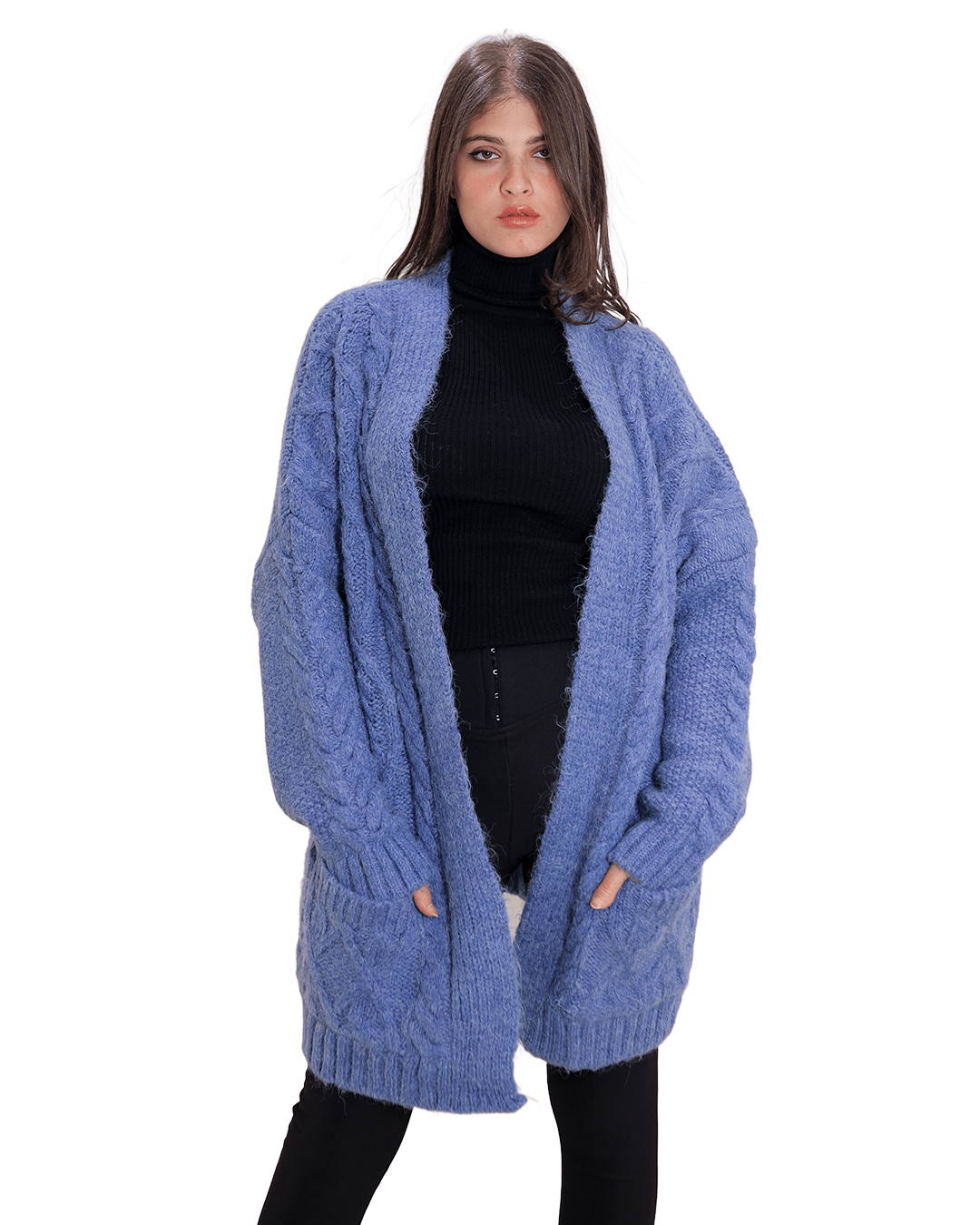 Dual Pocket Drop Shoulder Duster Cardigan