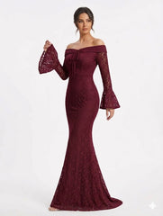 Off-Shoulder Lace Dress