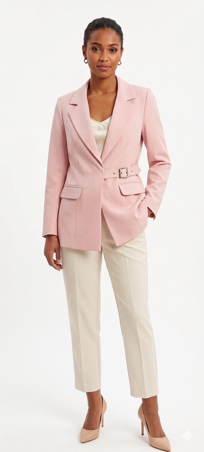Elegant Belted Blazer