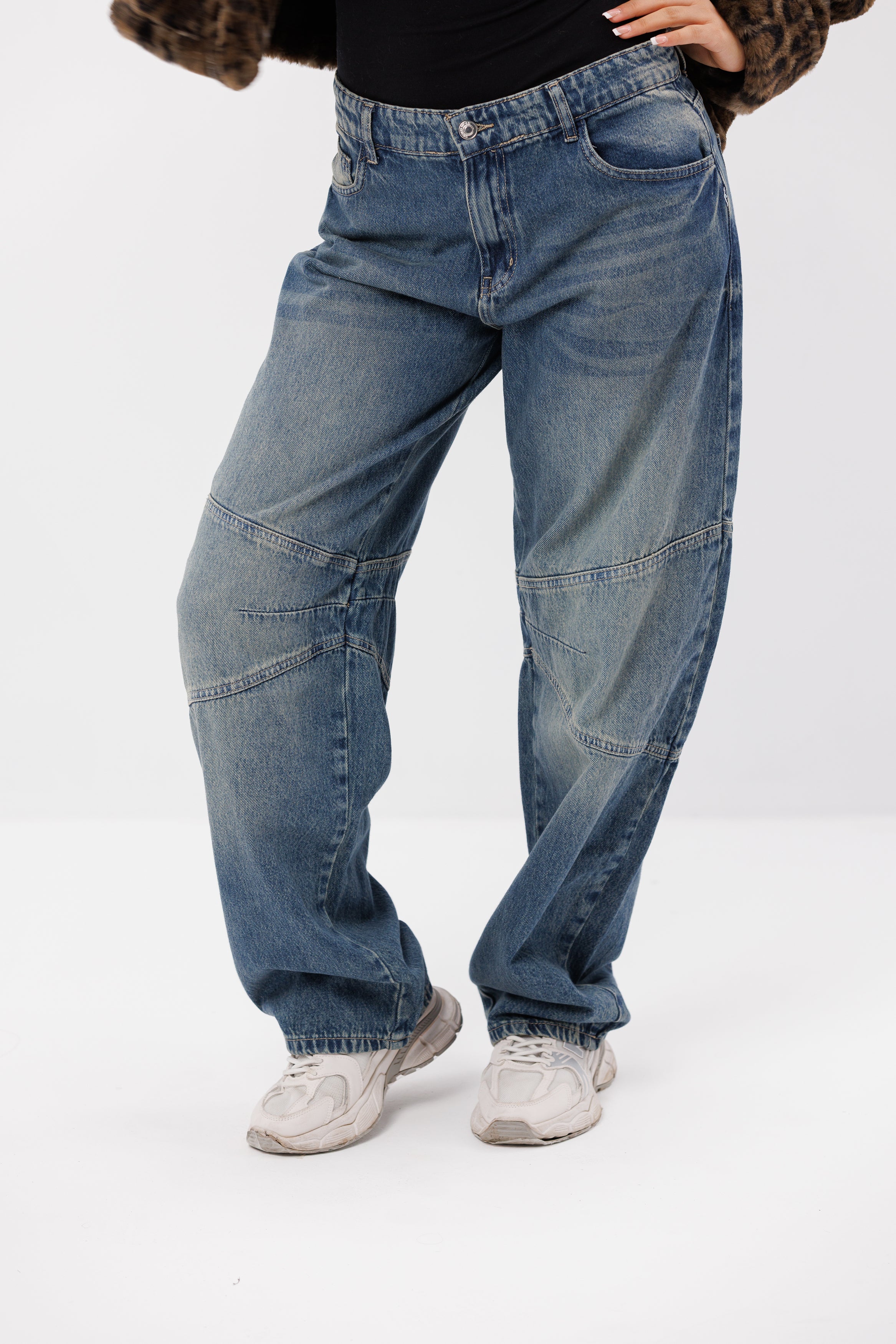 Panelled Baggy Jeans