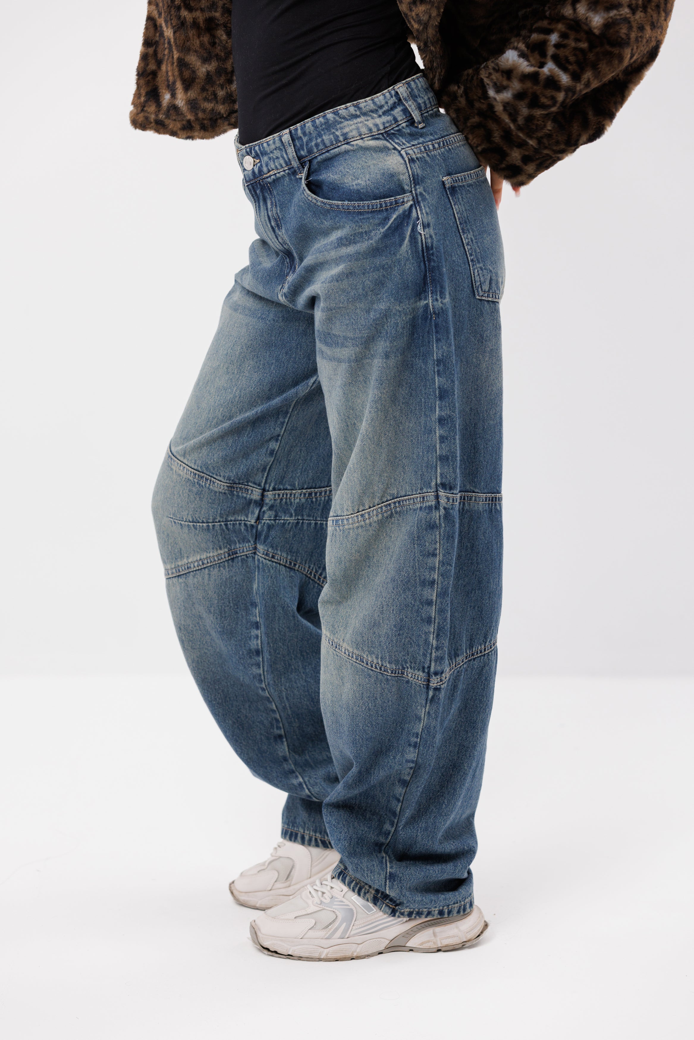 Panelled Baggy Jeans