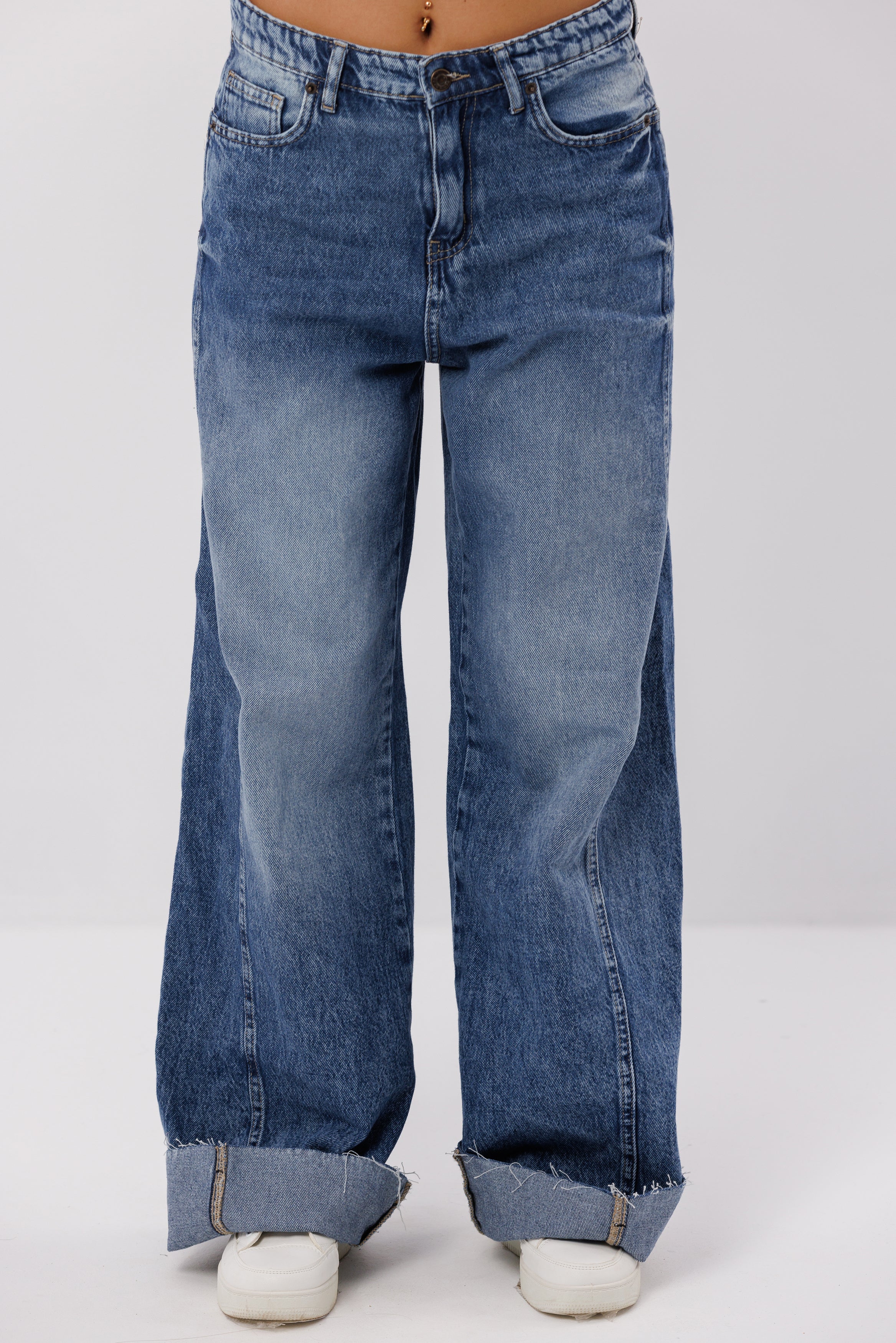 Wide Leg Denim Jeans