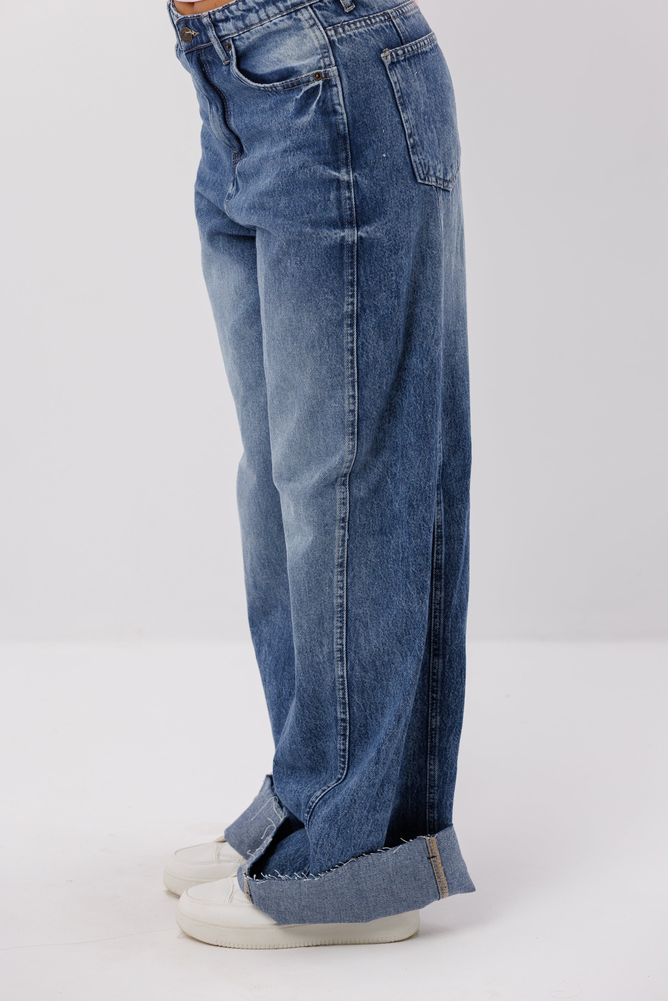 Wide Leg Denim Jeans