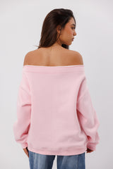 Off-Shoulder  Sweatshirt