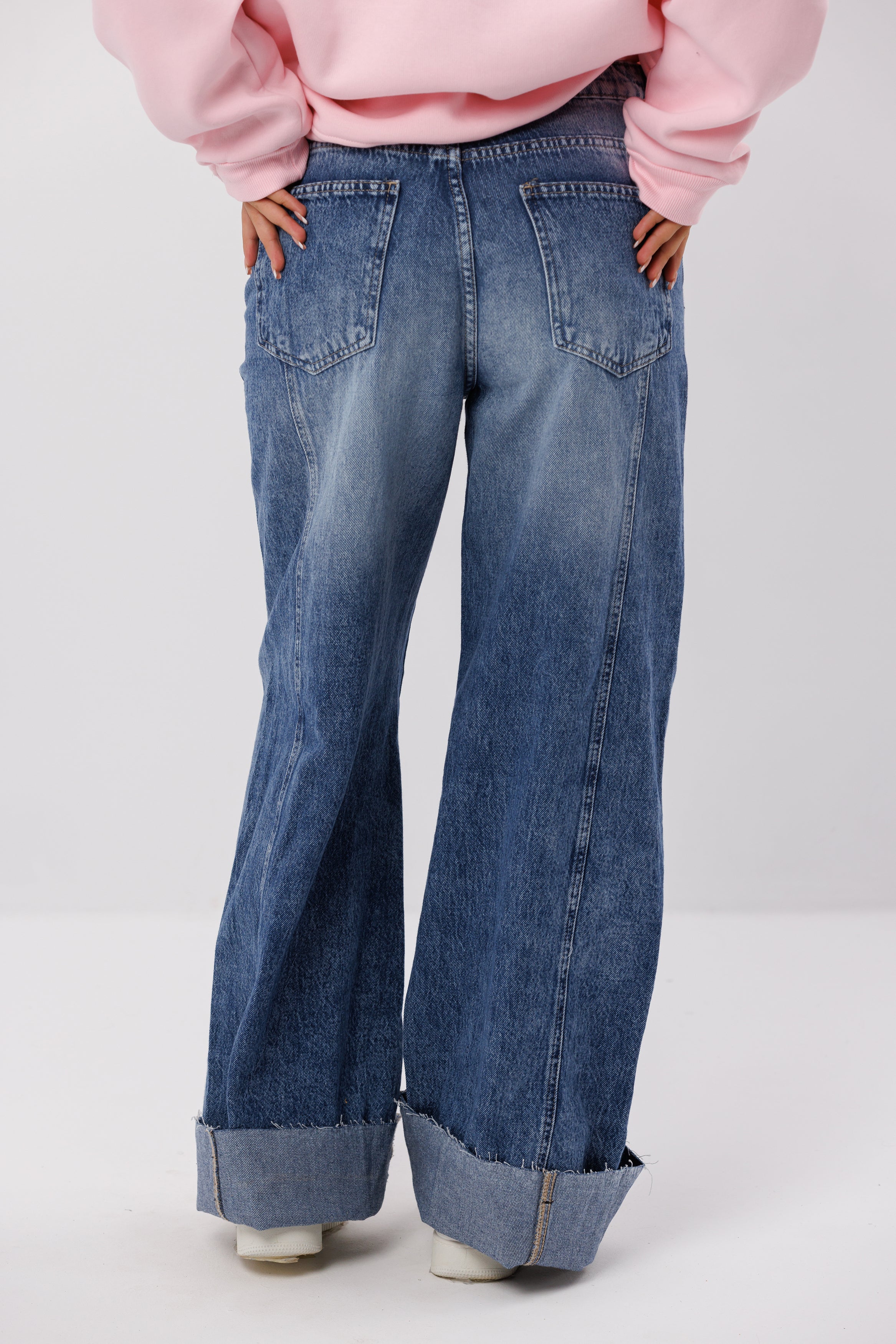 Wide Leg Denim Jeans