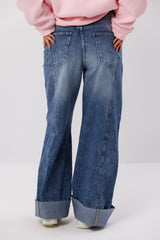 Wide Leg Denim Jeans