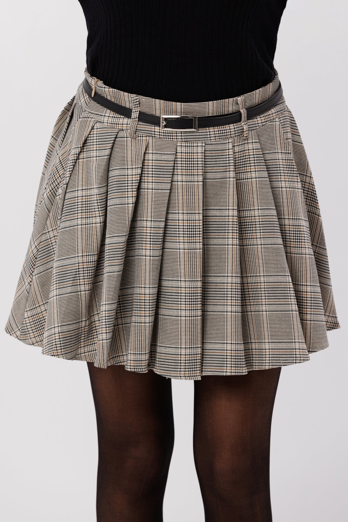 Pleated Mini Skirt