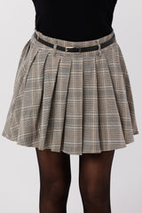 Pleated Mini Skirt