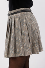 Pleated Mini Skirt