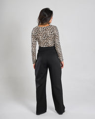 Long Sleeve Leopard Top