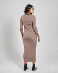 Classic Ribbed Knit Dress