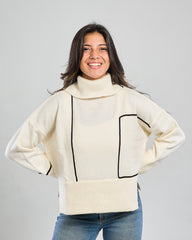 Structured Turtleneck Pullover