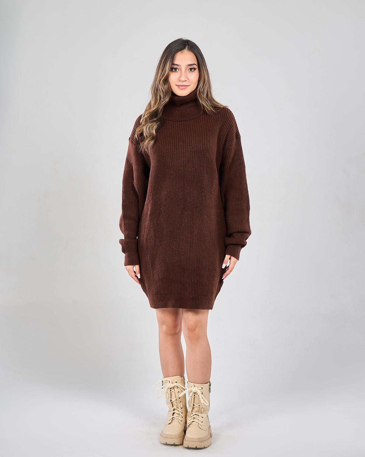 Knee-Length Cozy Pullover