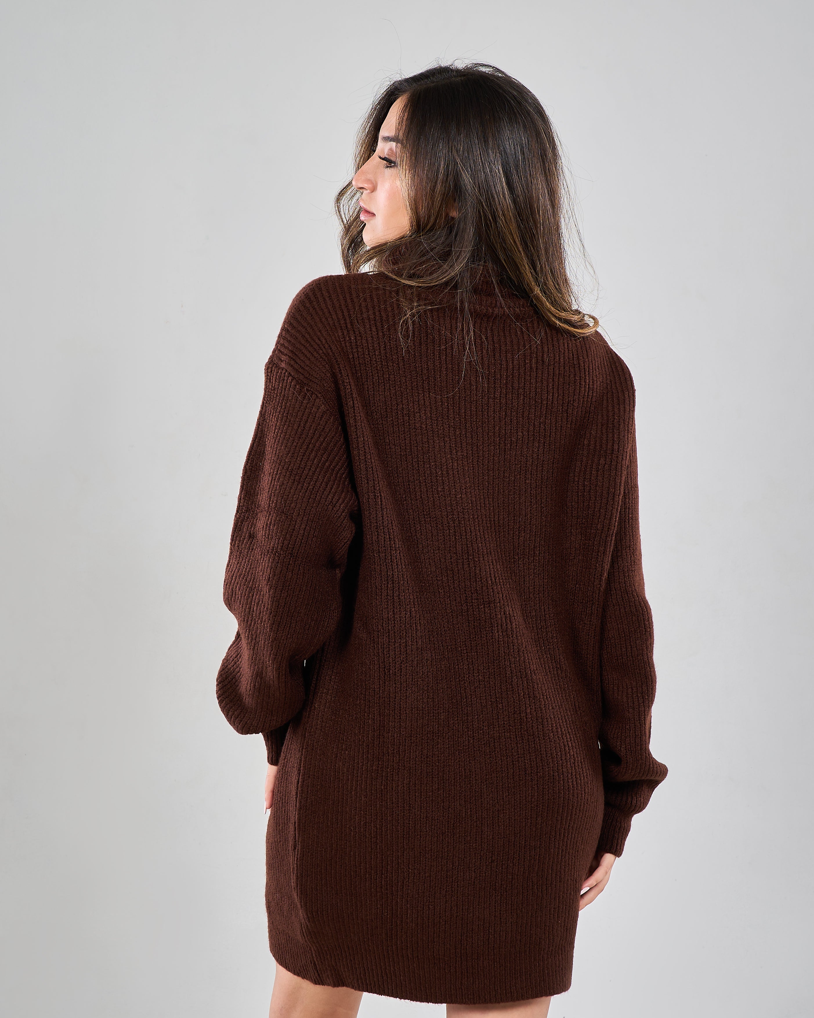 Knee-Length Cozy Pullover