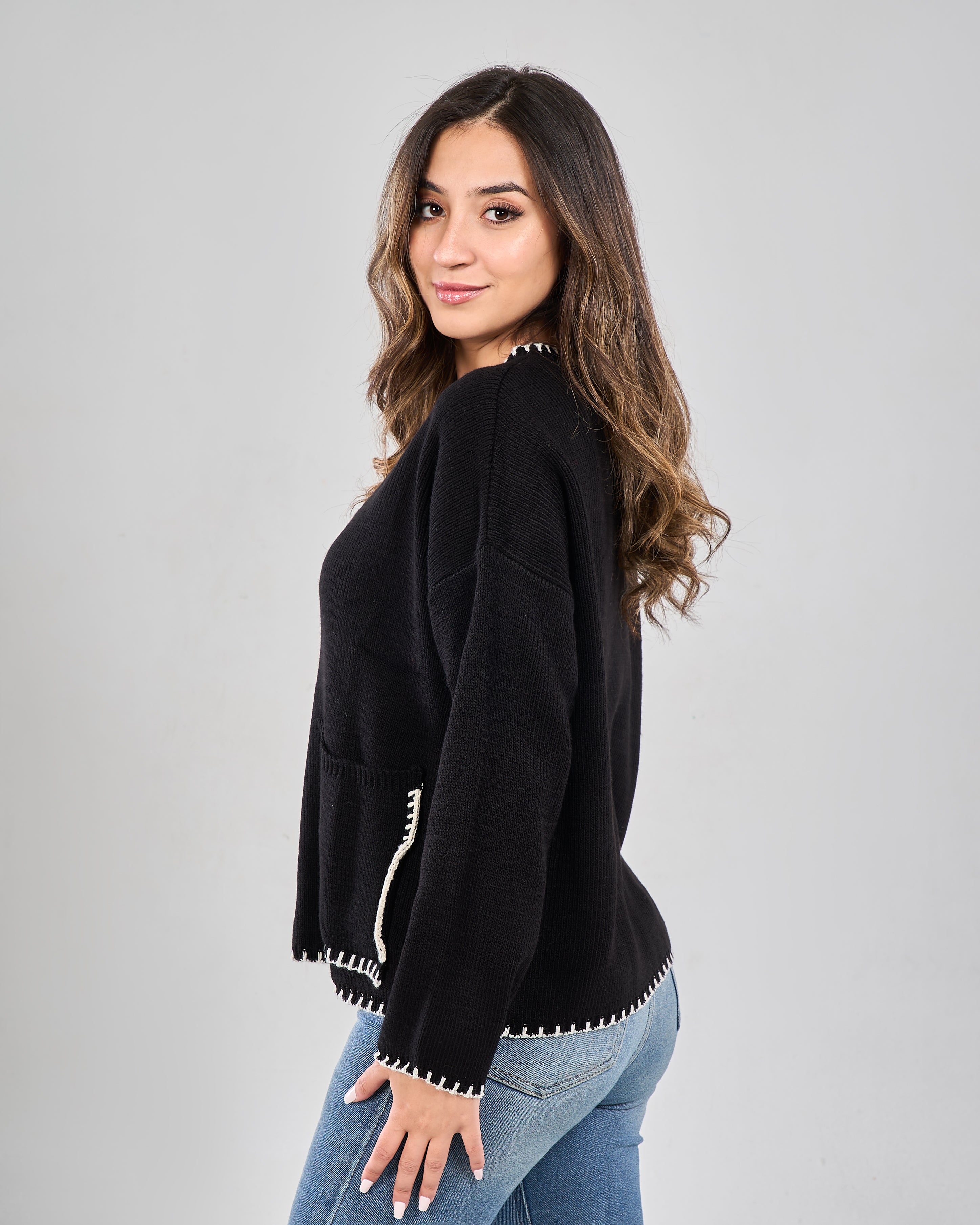 Cleo Embroidered Pullover