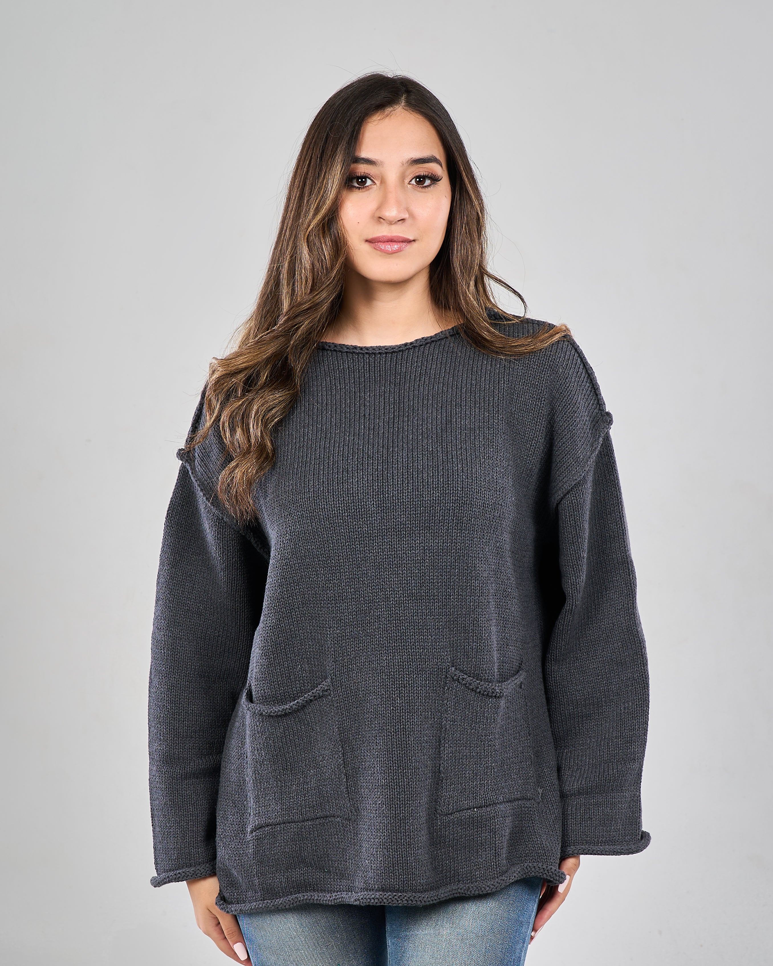 Plain Pocketed Pullover