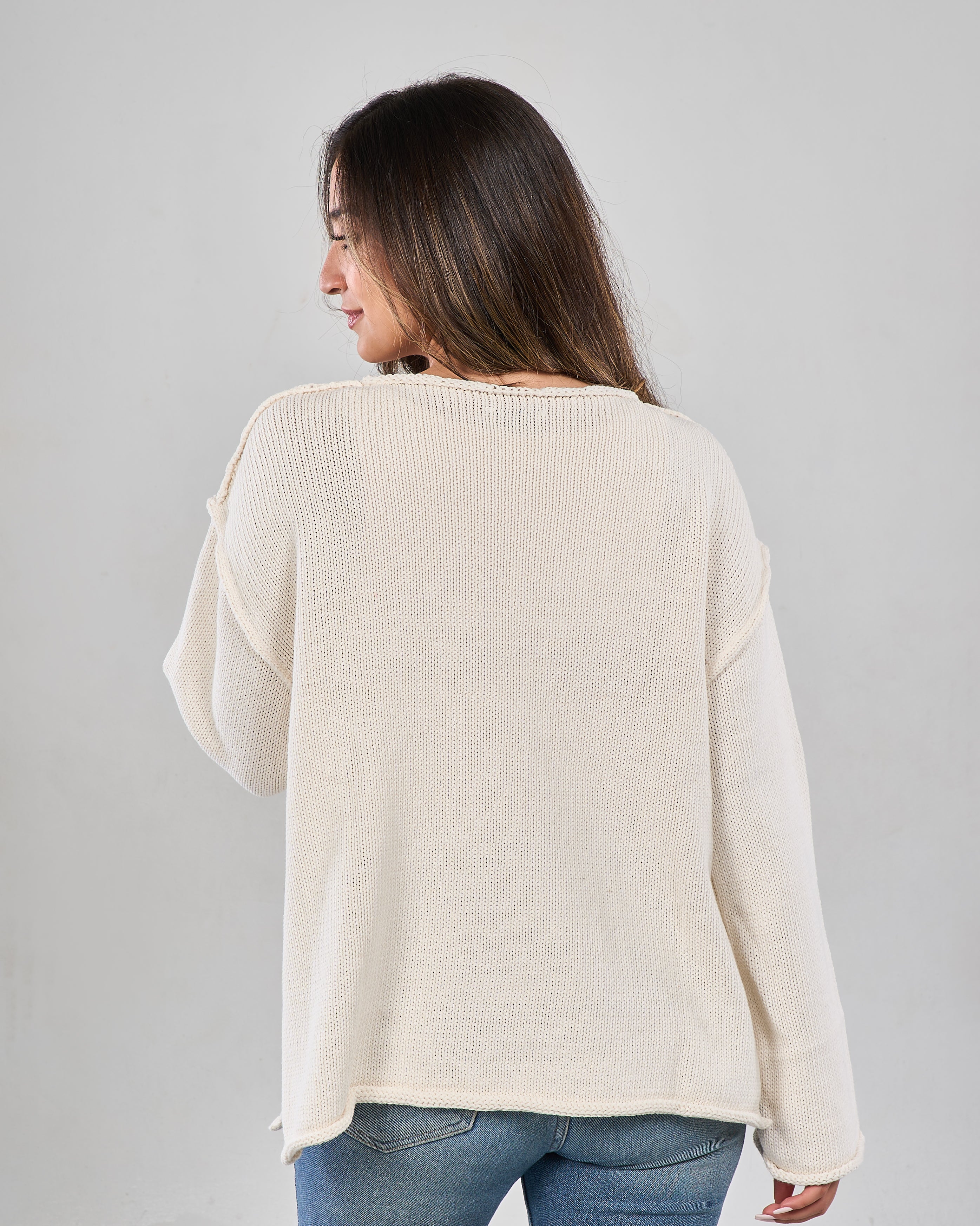 Plain Pocketed Pullover