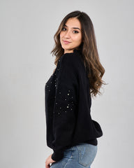 Embellished Strass Pullover