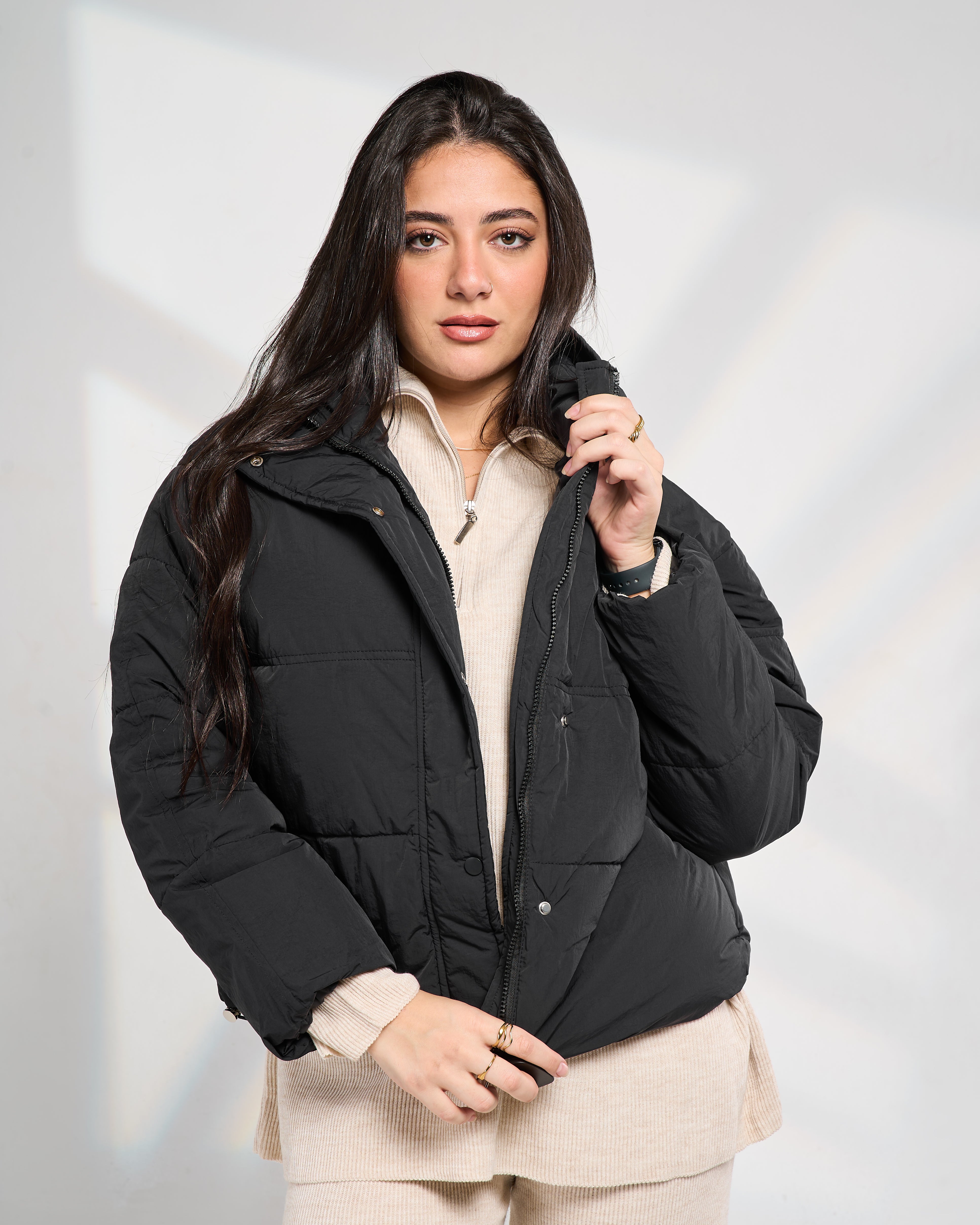 Cleo black puffer jacket