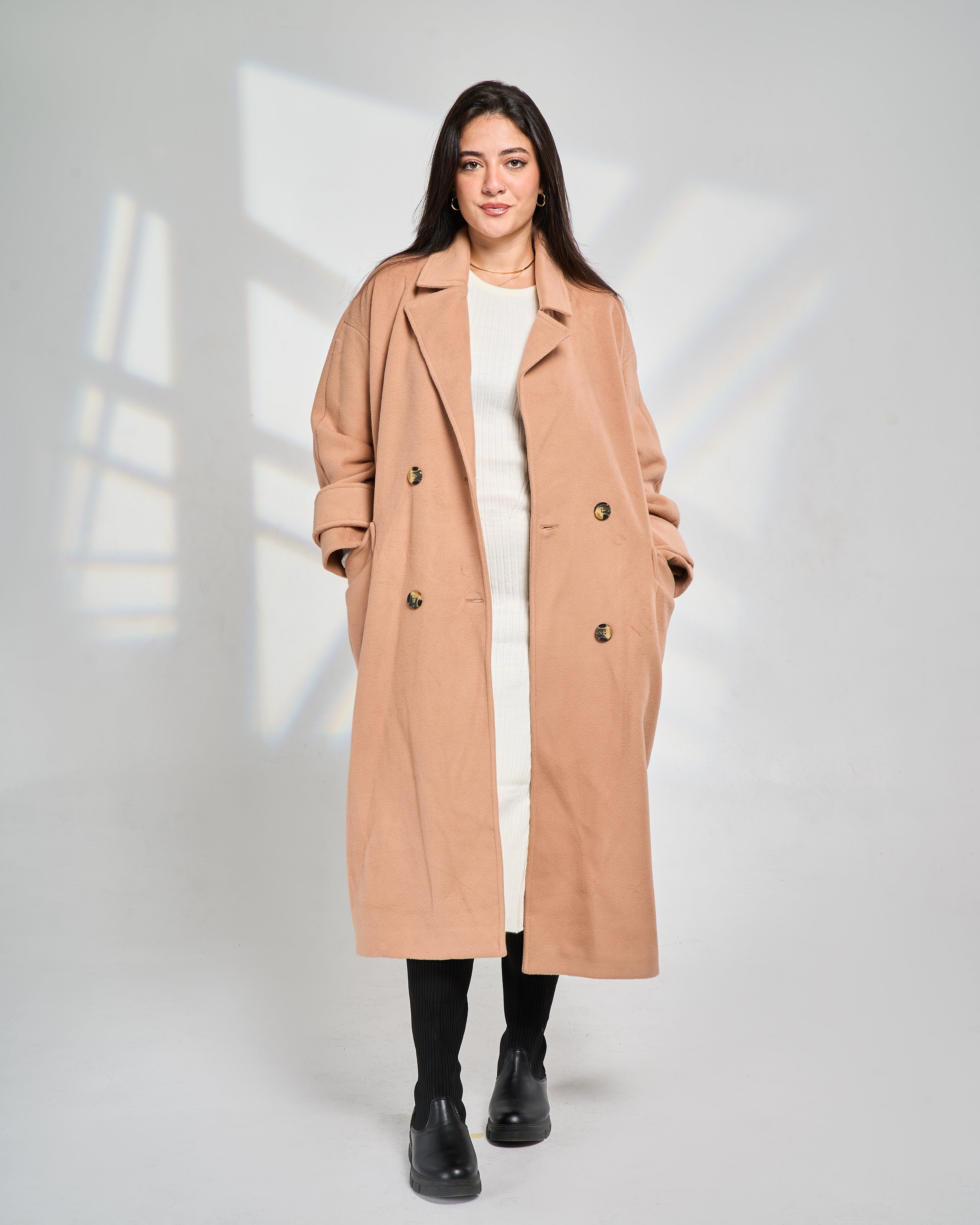 Structured Buttoned Coat