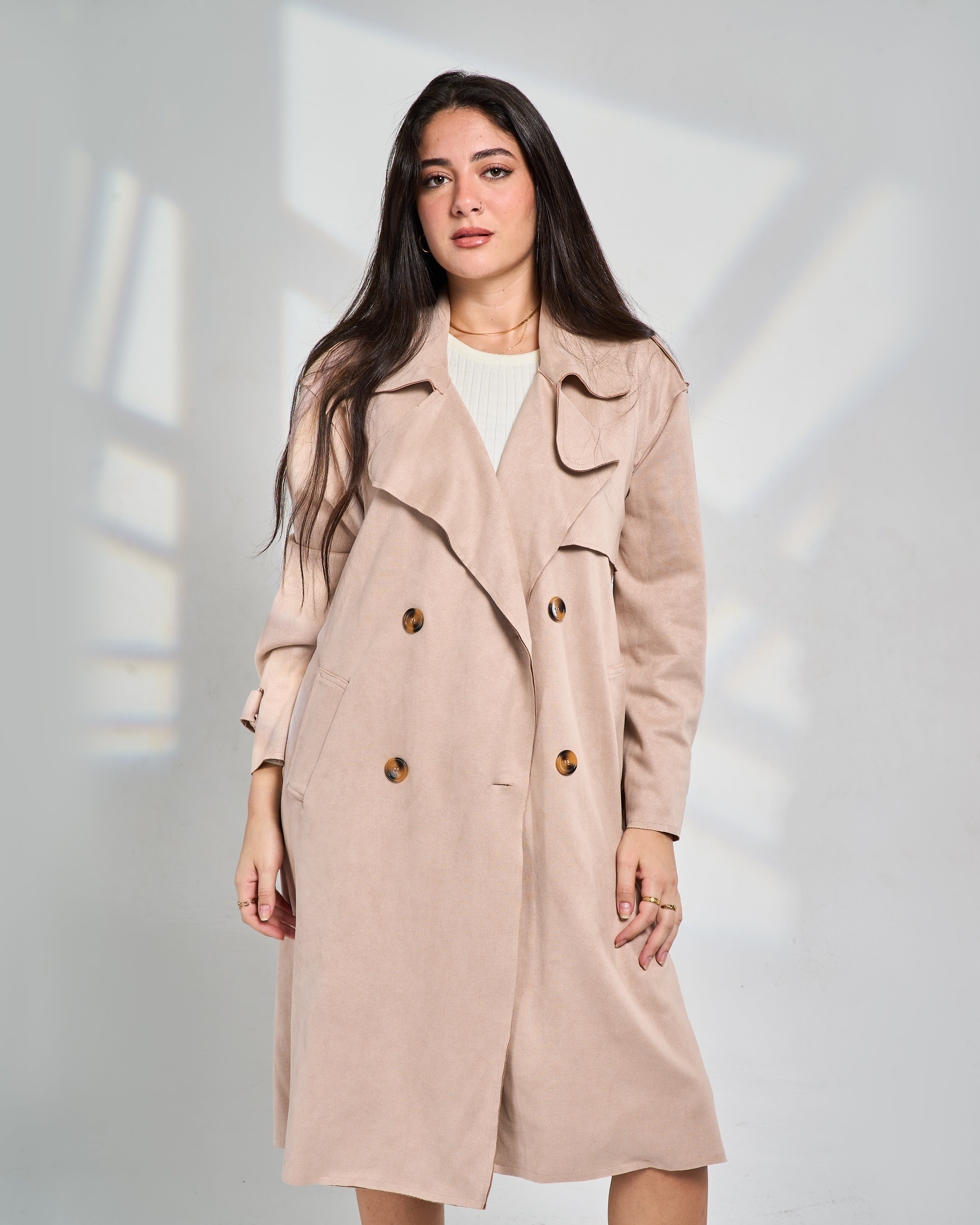 Double-Breasted Trench Coat