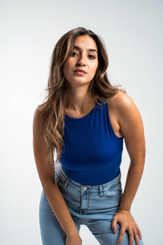 cleo blue bodysuit