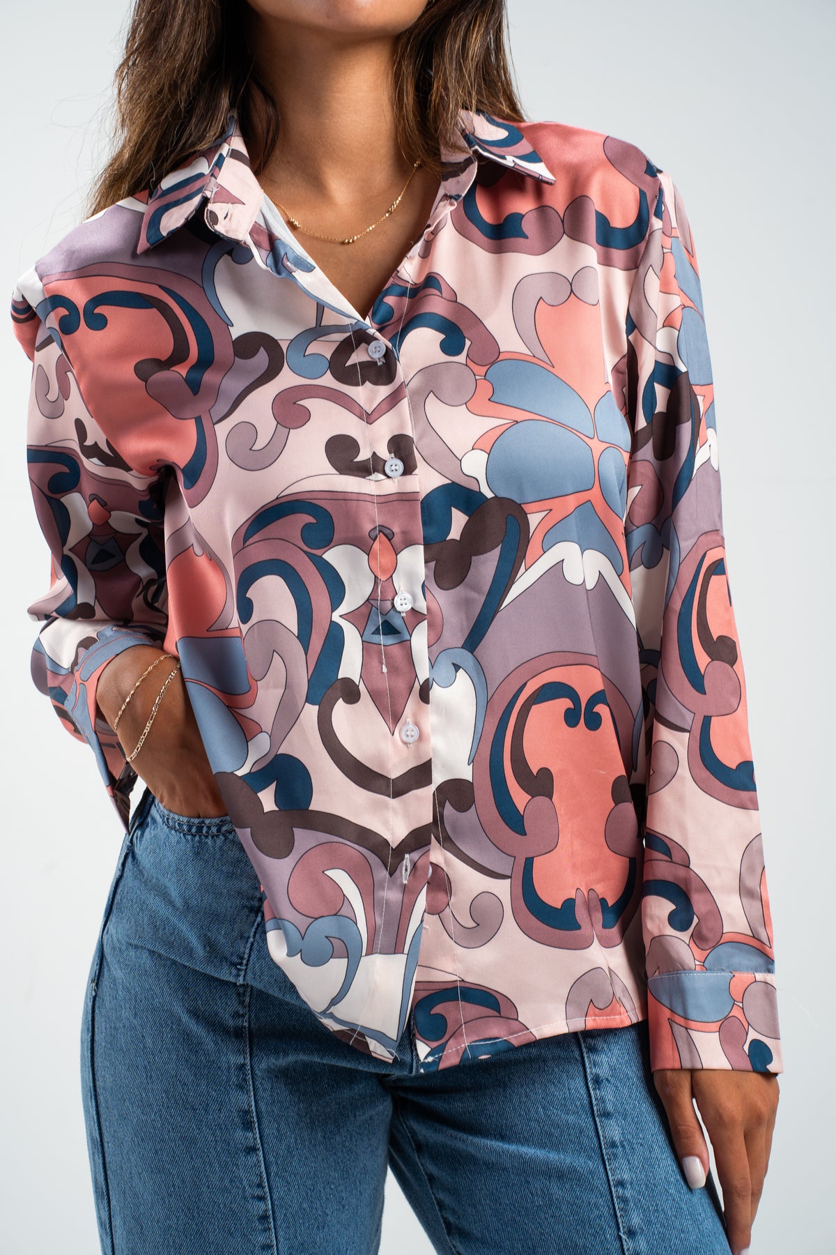 Cleo Satin Shirt