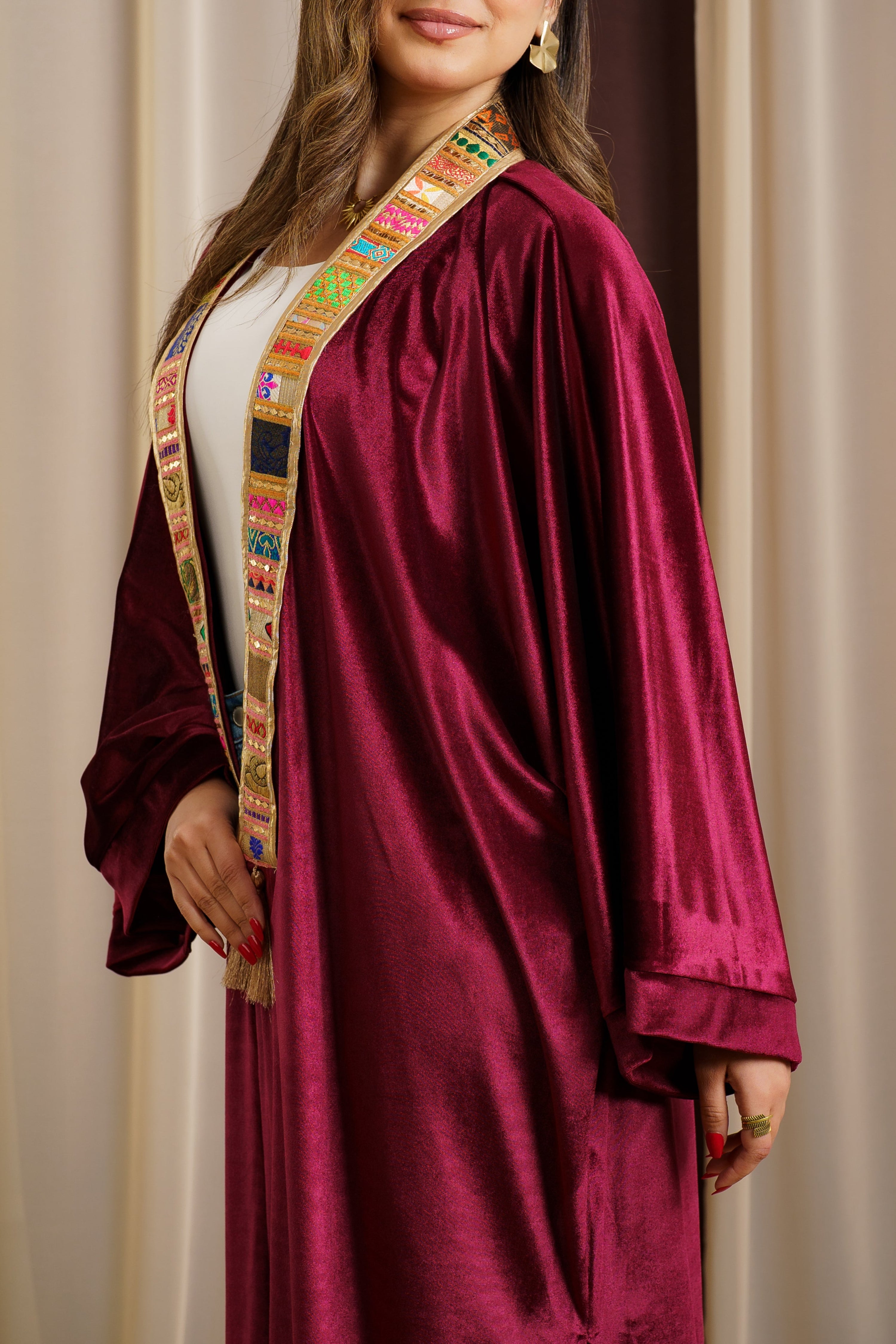 Burgundy Kaftan