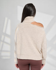 High Neck Knit Pullover