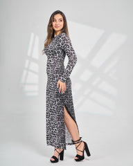 Cheetah Chic Long Dress