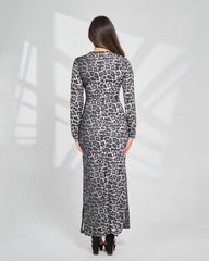 Cheetah Chic Long Dress