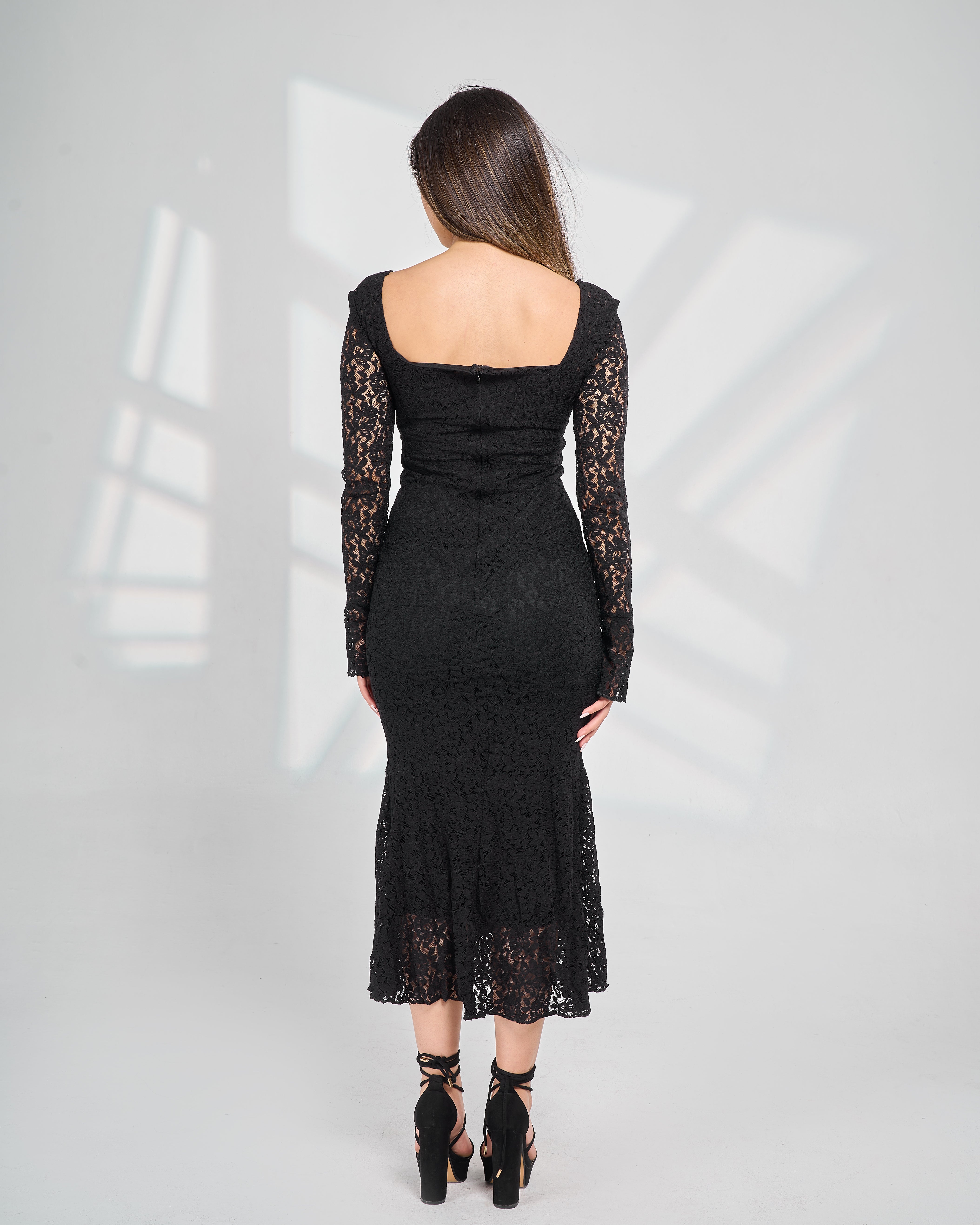 Enchanted Lace Sleeved Dress