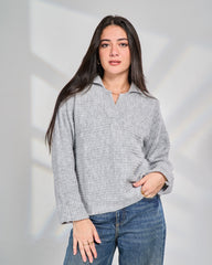 Classic V-Neck Knit Pullover