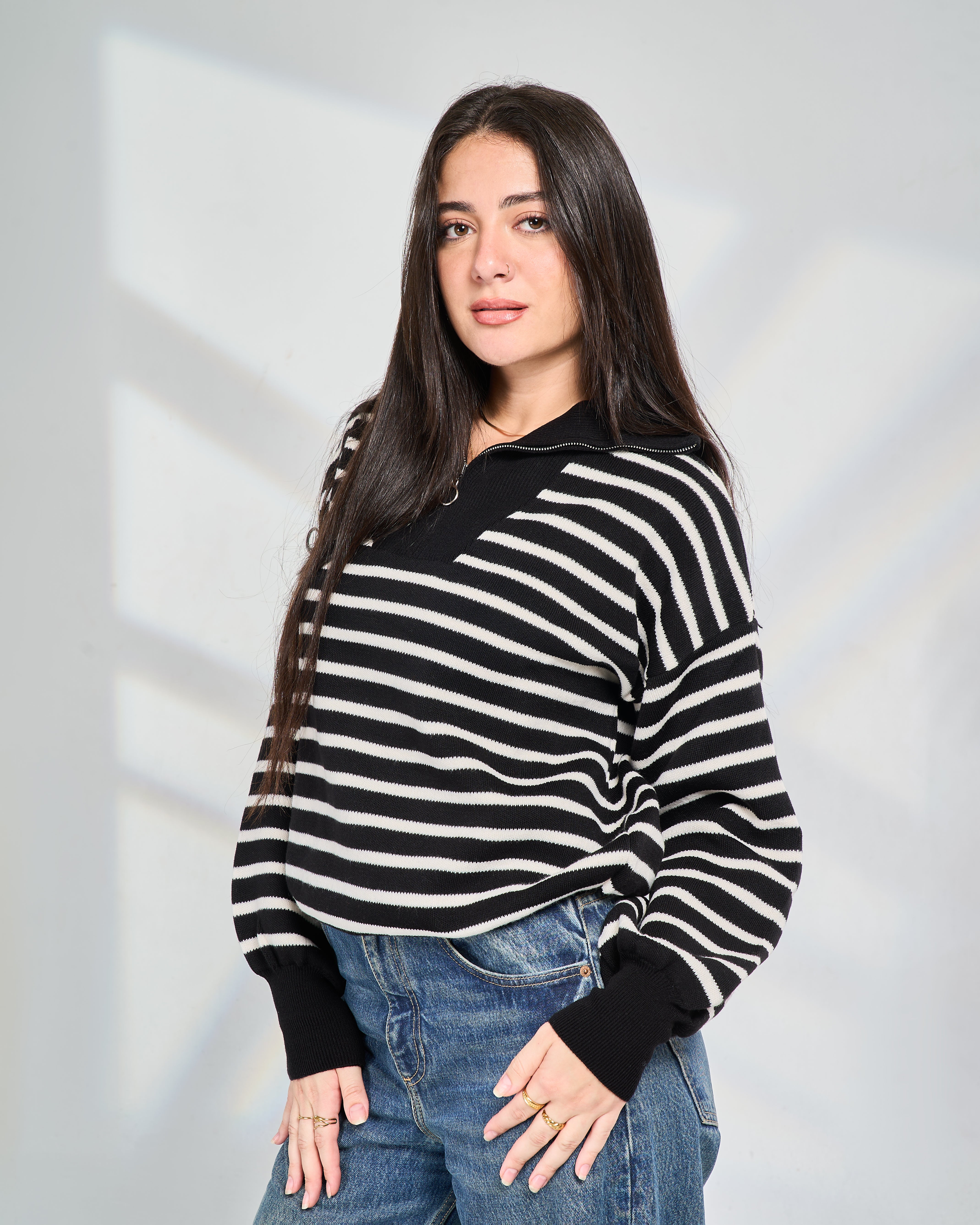 Slim Striped Pullover