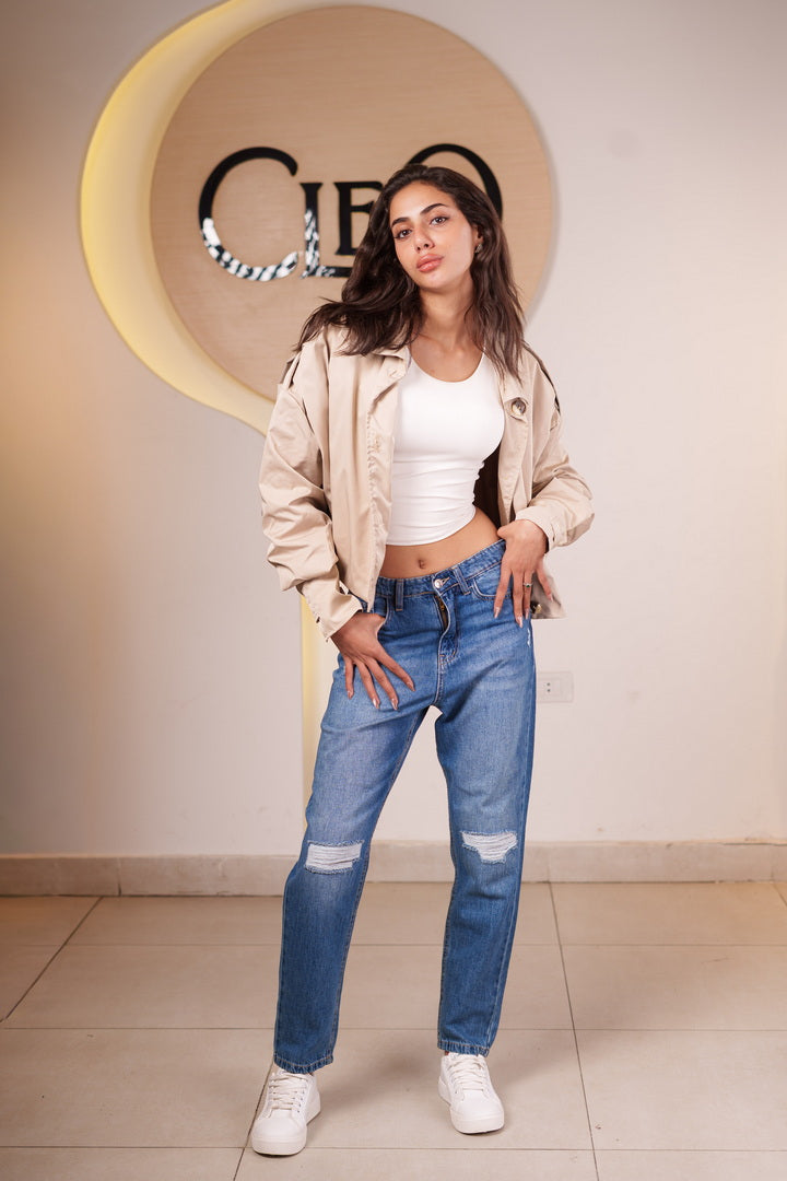 Faux Fur Crop Jacket