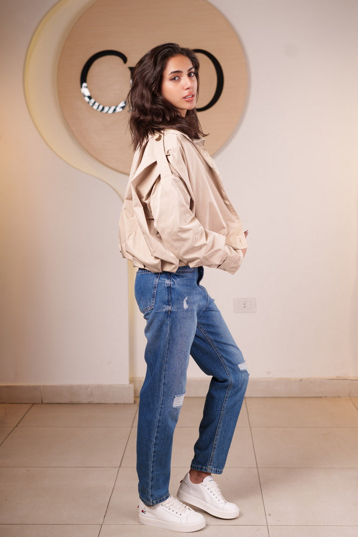 Faux Fur Crop Jacket