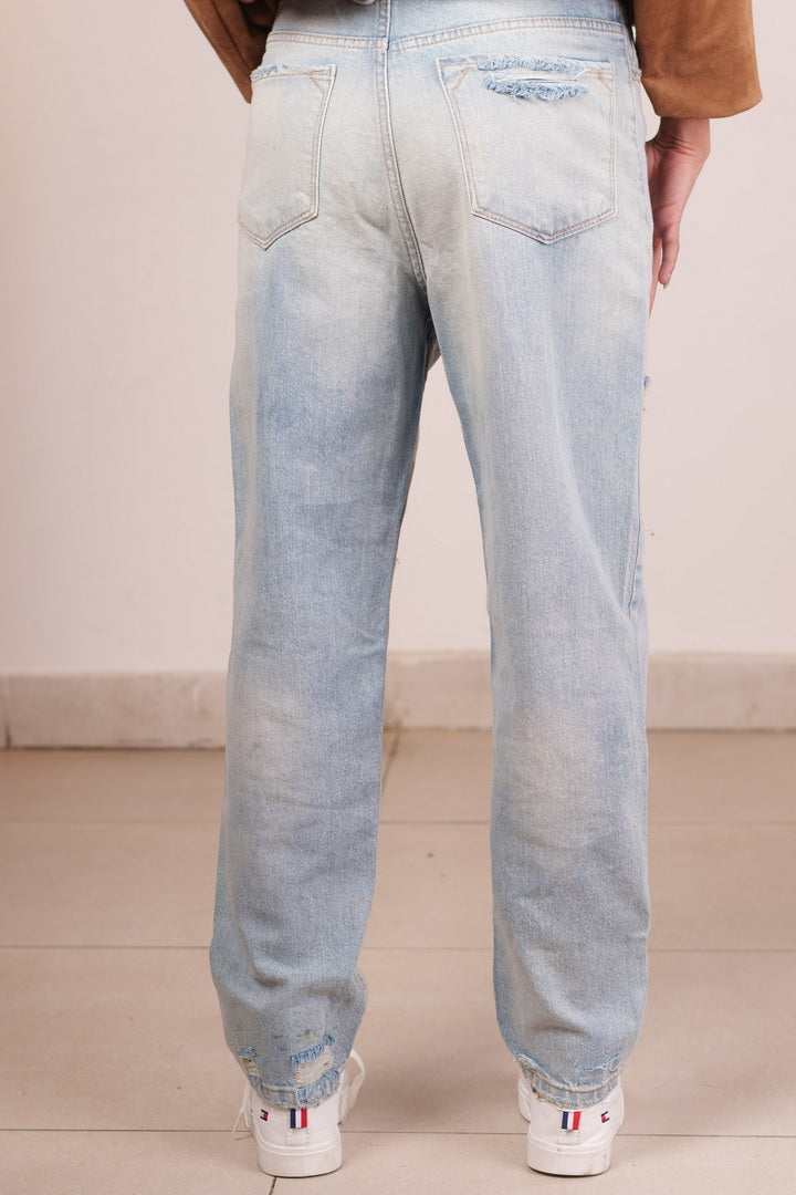 Street Style Leopard Jeans