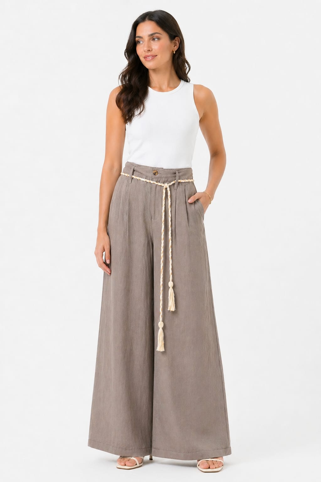 Natural Robe Wide Leg