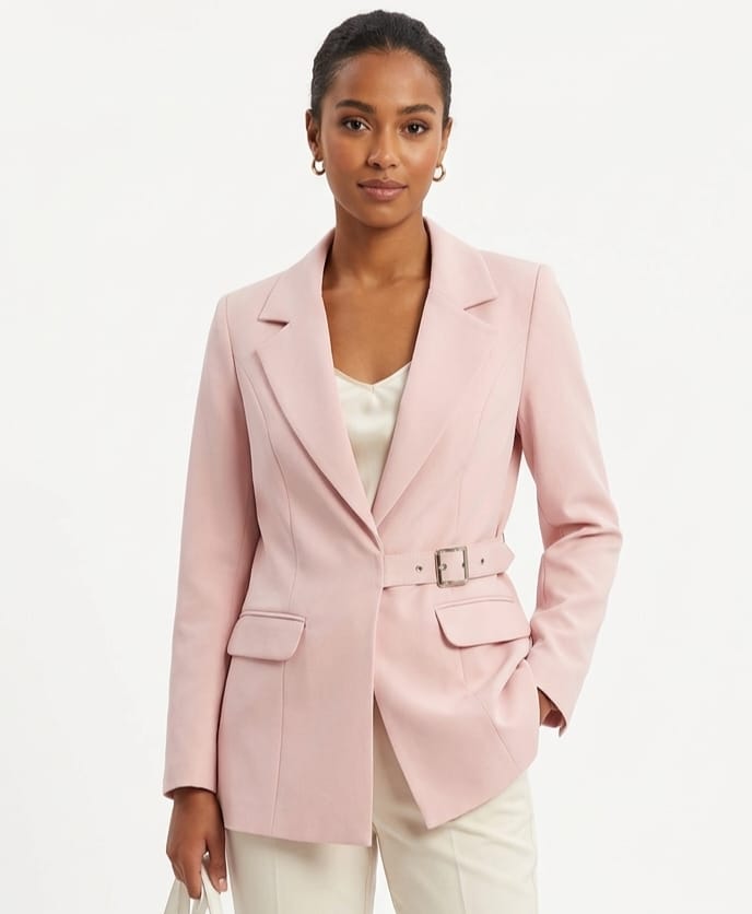 Elegant Belted Blazer