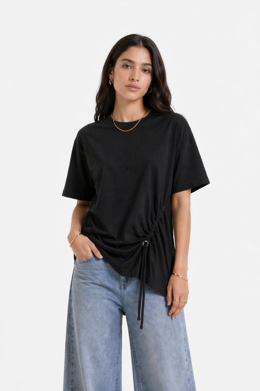 Side Ruched T-Shirt