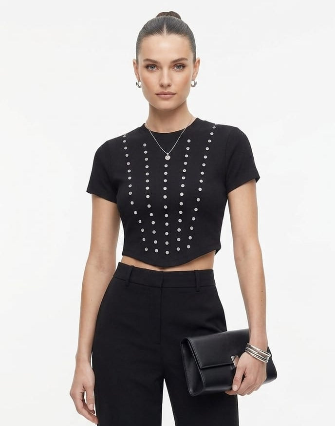 Midnight Galaxy Crop TOP